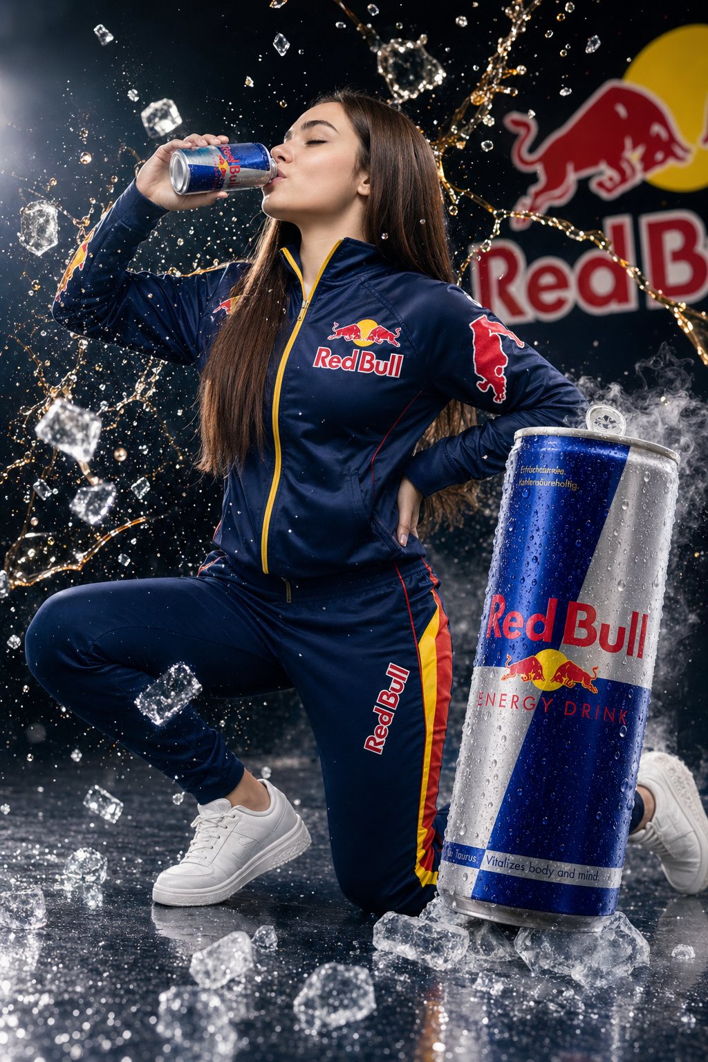 Red Bull 缶の商品ショット