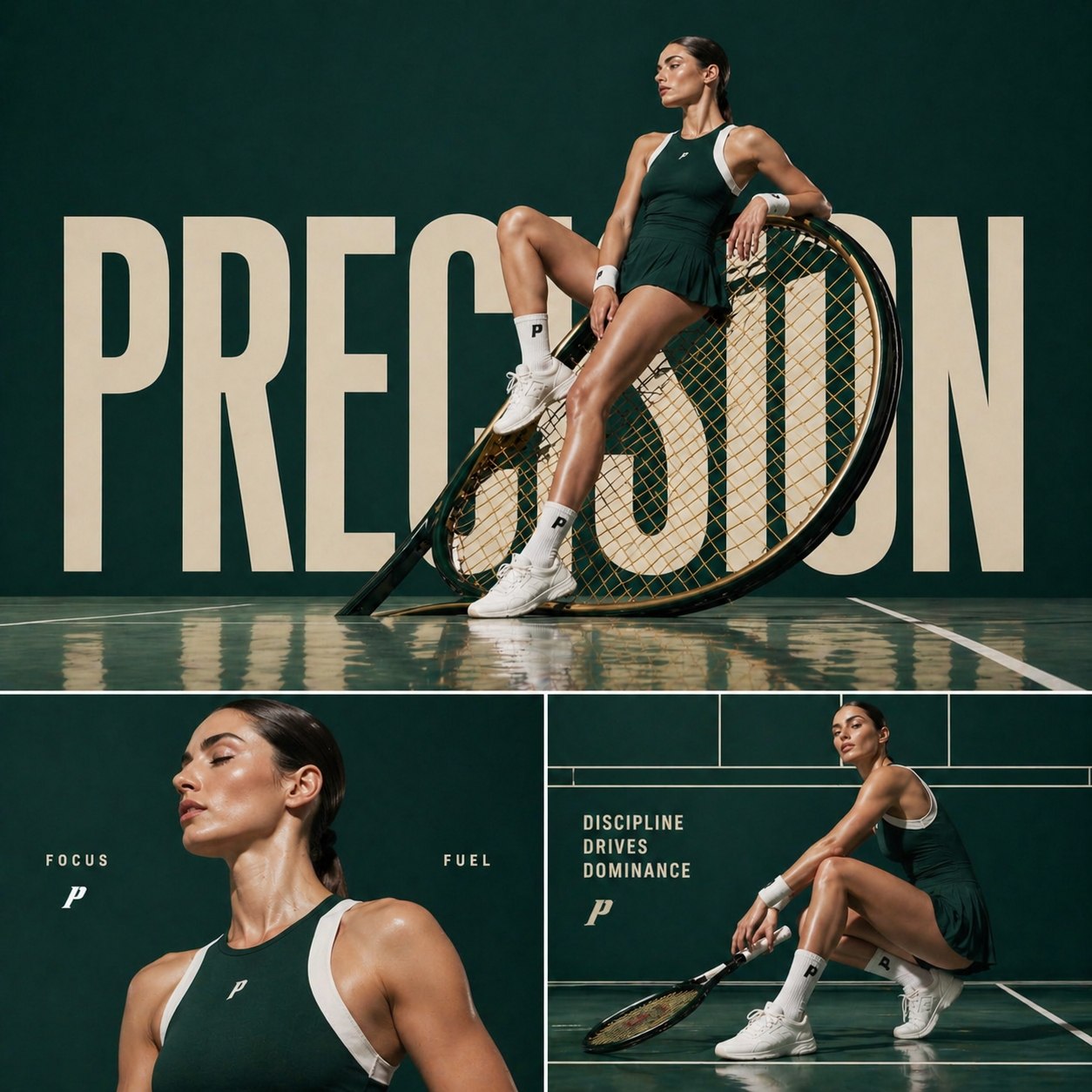 Precision スポーツファッションコラージュ