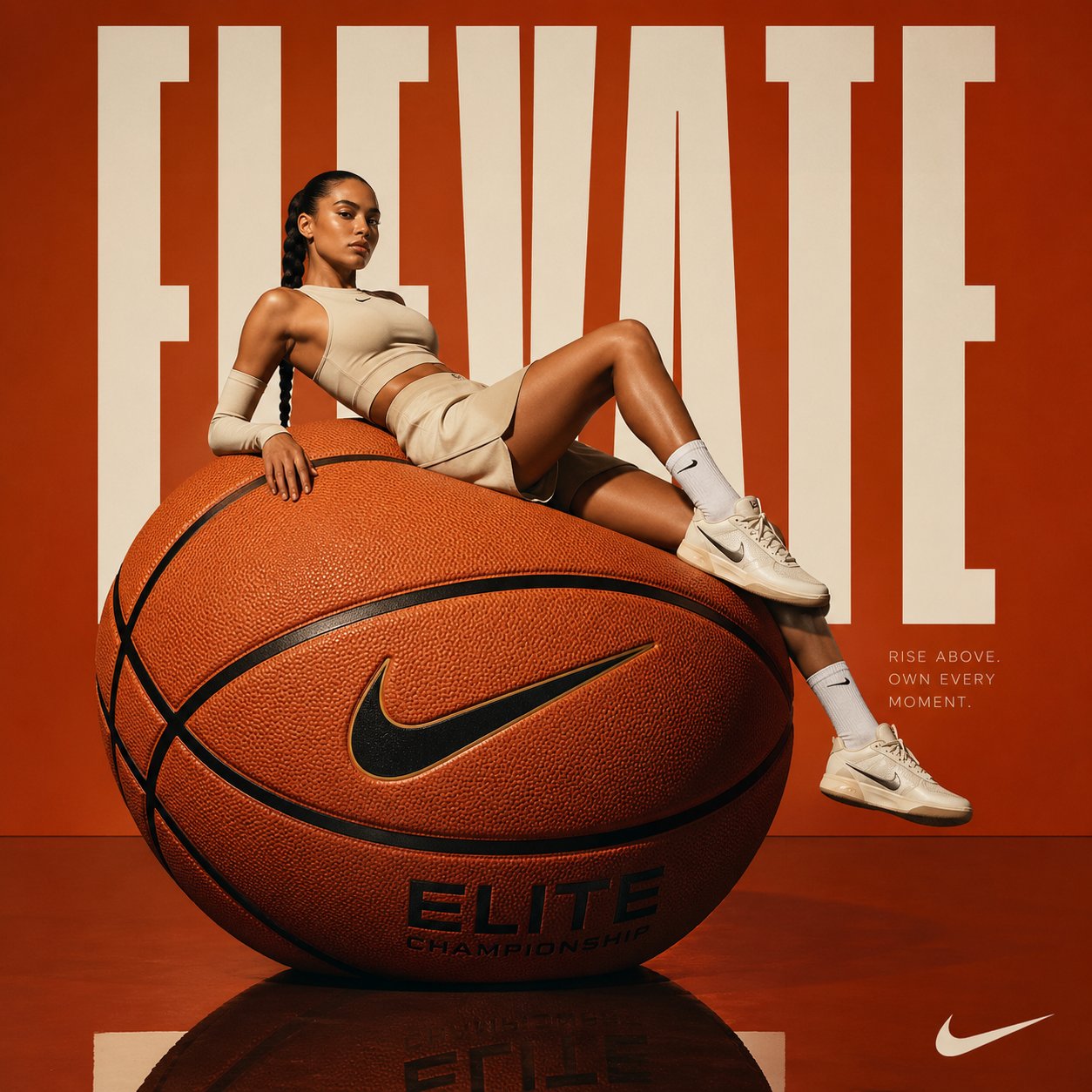 Elevate バスケットボール広告