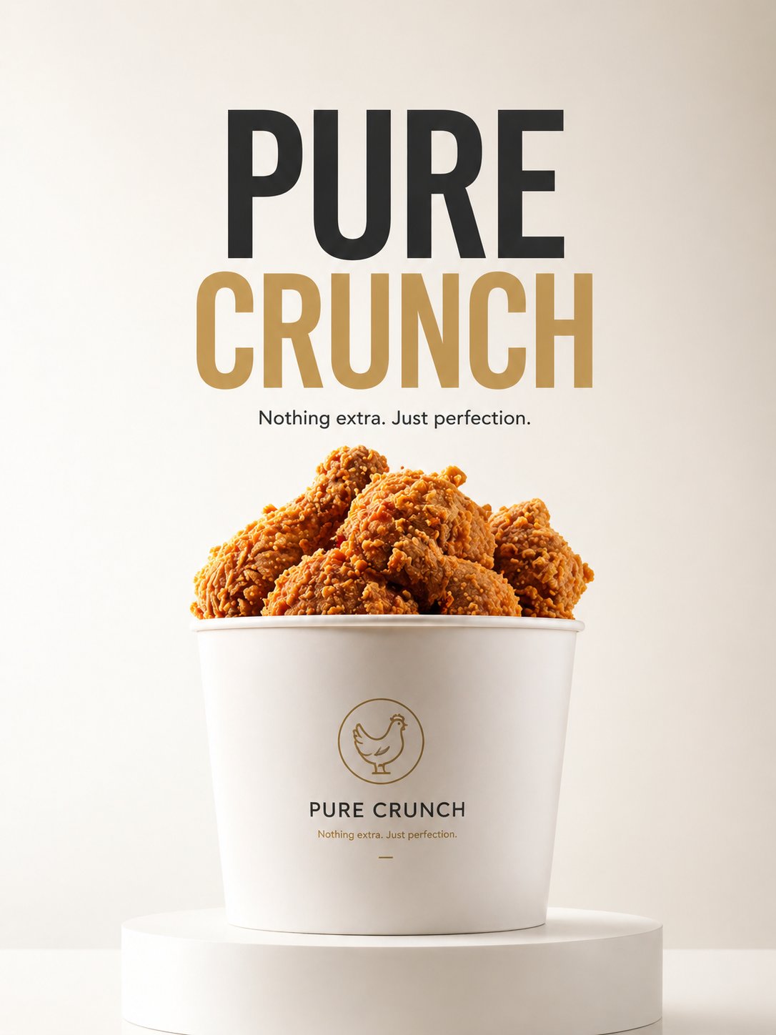 Pure Crunch ミニマル広告