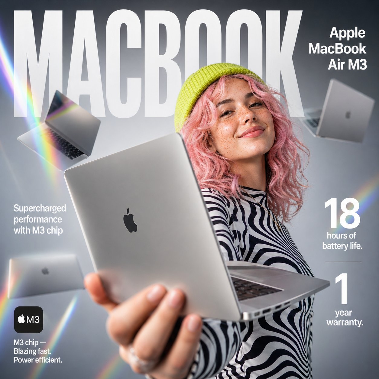 MacBook Air M3 EC インフォグラフィック