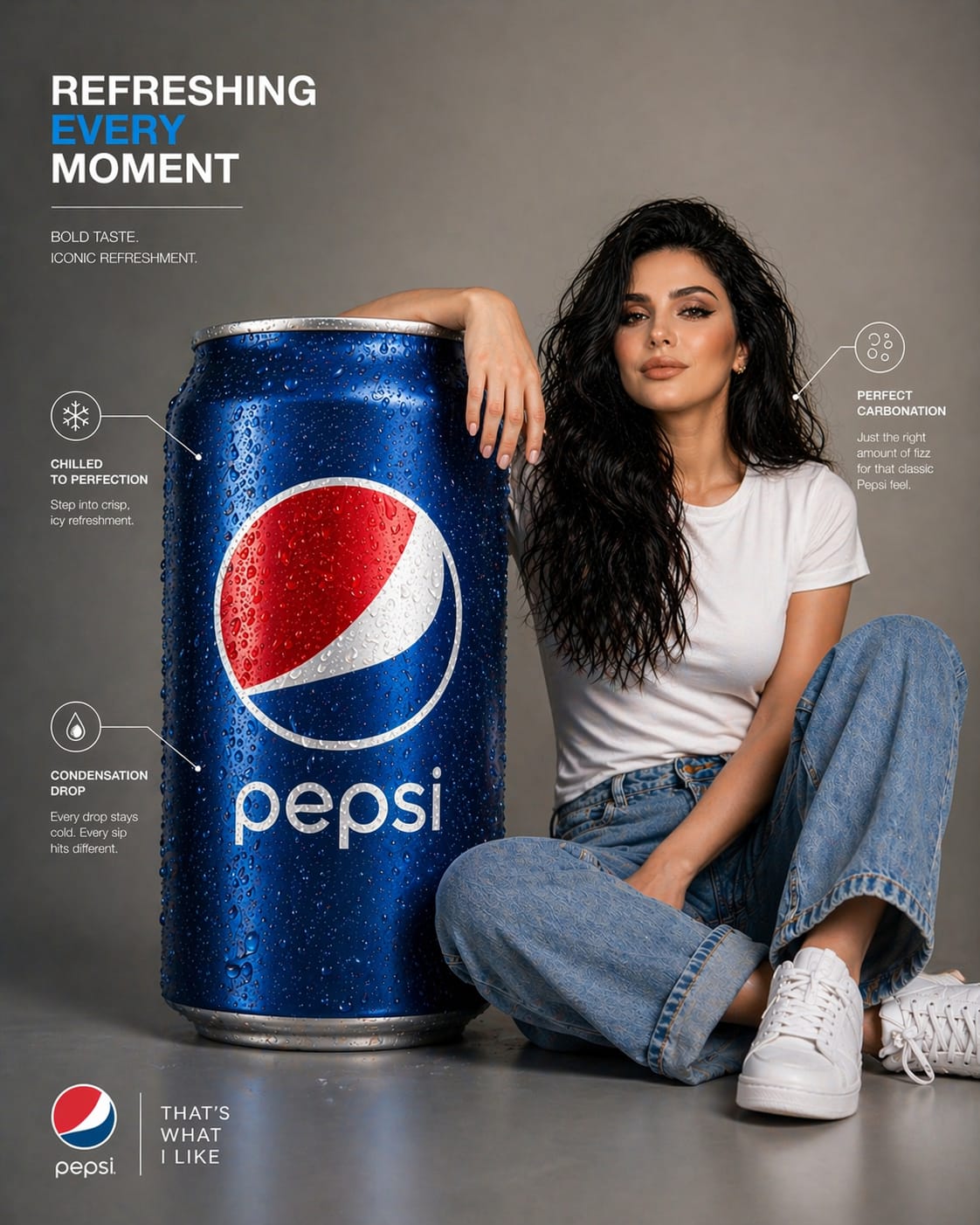 巨大 Pepsi 缶プロダクトインフォグラフィック