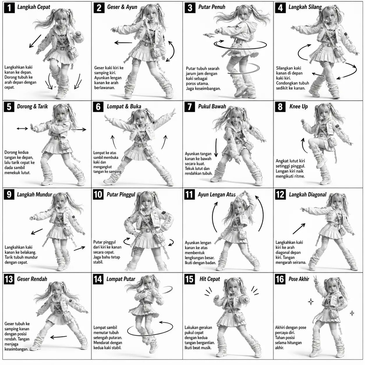 グレースケール・ダンス指導シート