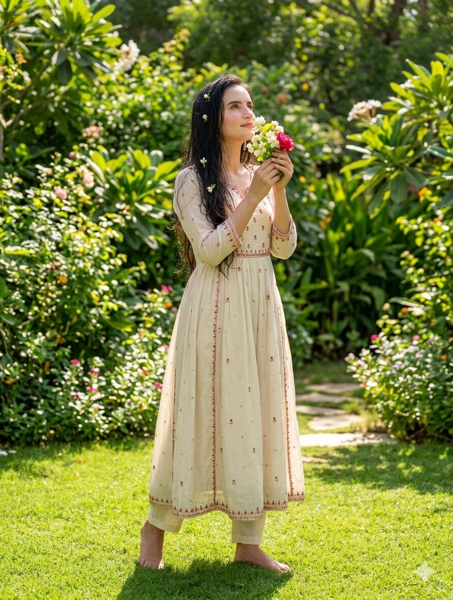 Garden Anarkali Portrait