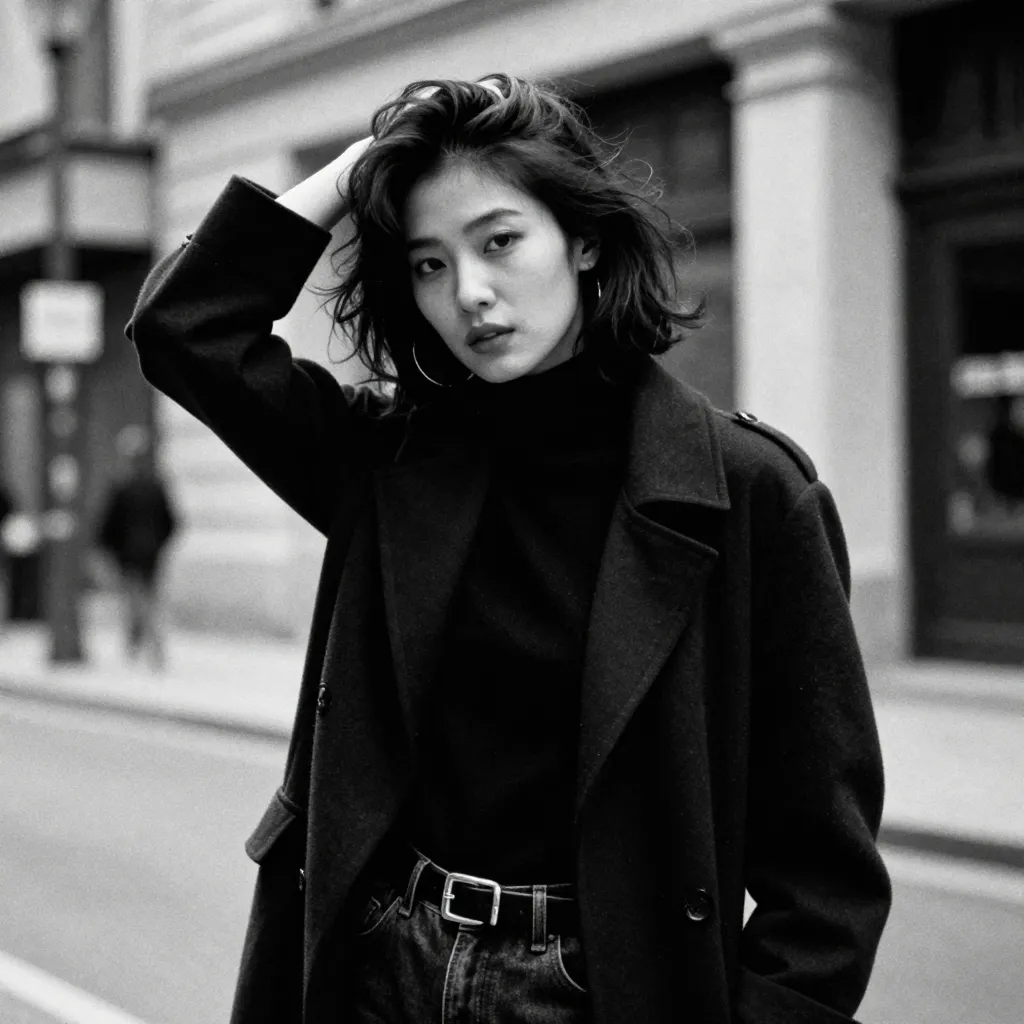 フィルム・ノワール風ポートレート