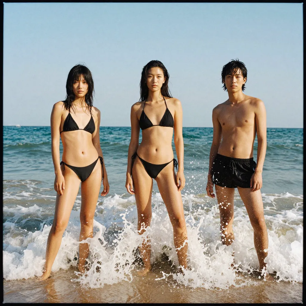 ビーチファッション撮影