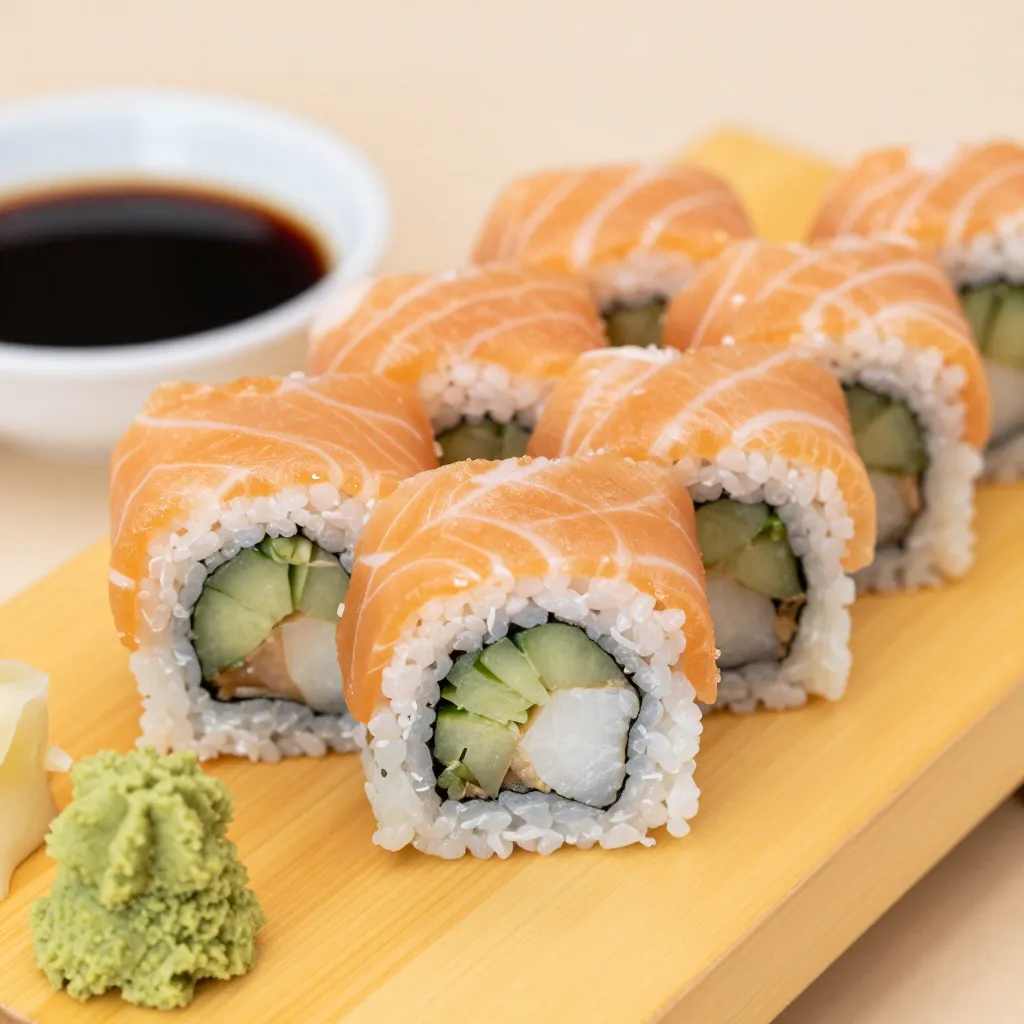 新鮮な寿司プレート