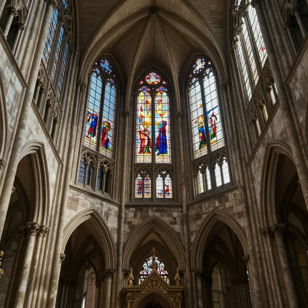 ゴシック大聖堂の内部