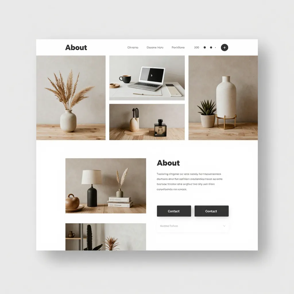 ポートフォリオサイトモックアップ