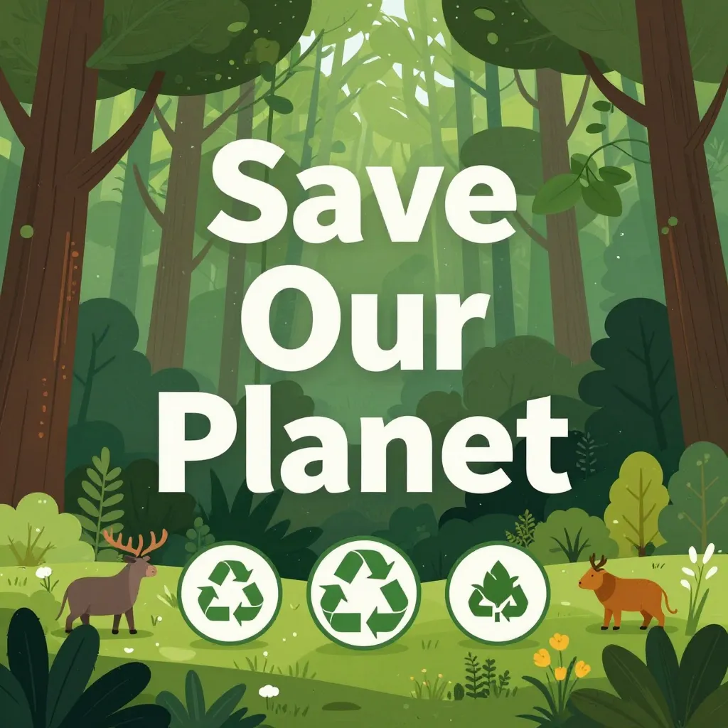 環境保護SNSグラフィック