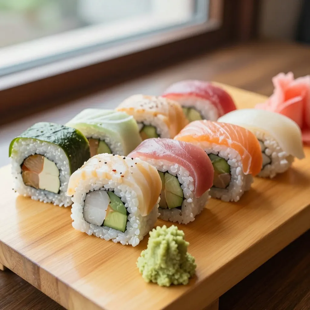 寿司盛り合わせクローズアップ