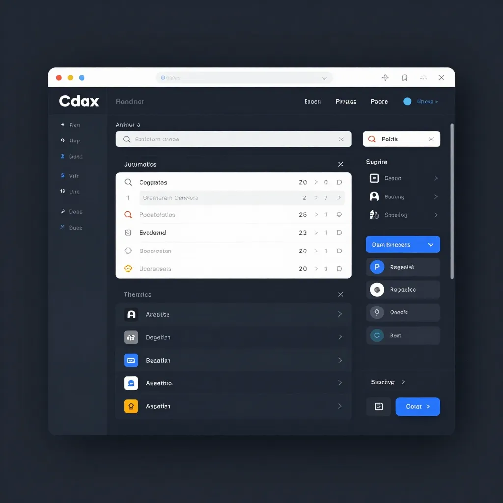 管理パネルインターフェース