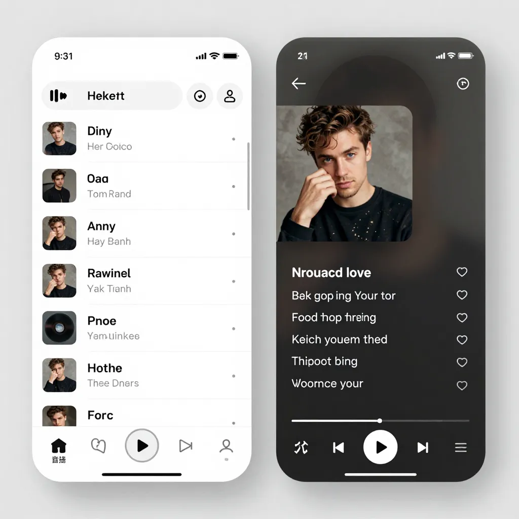 音楽プレーヤーインターフェース