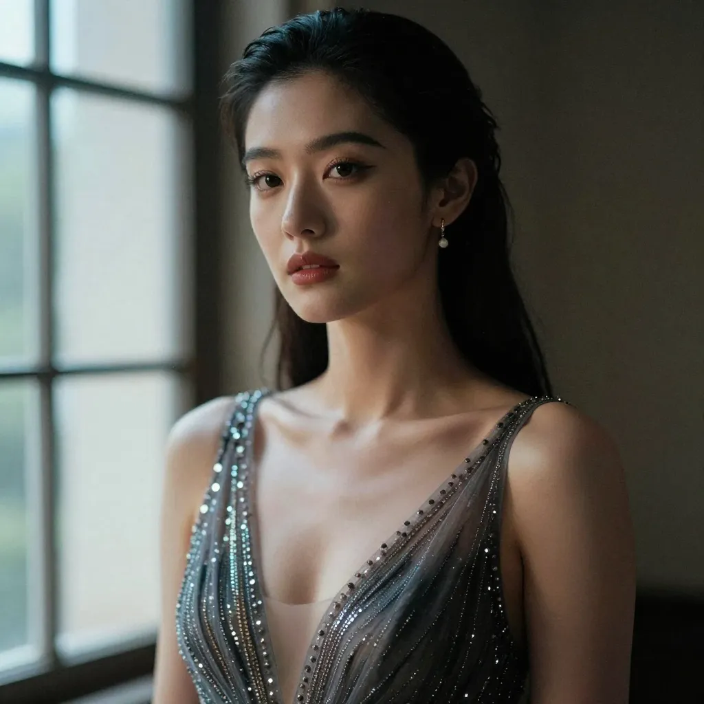 エレガントなイブニングポーズ