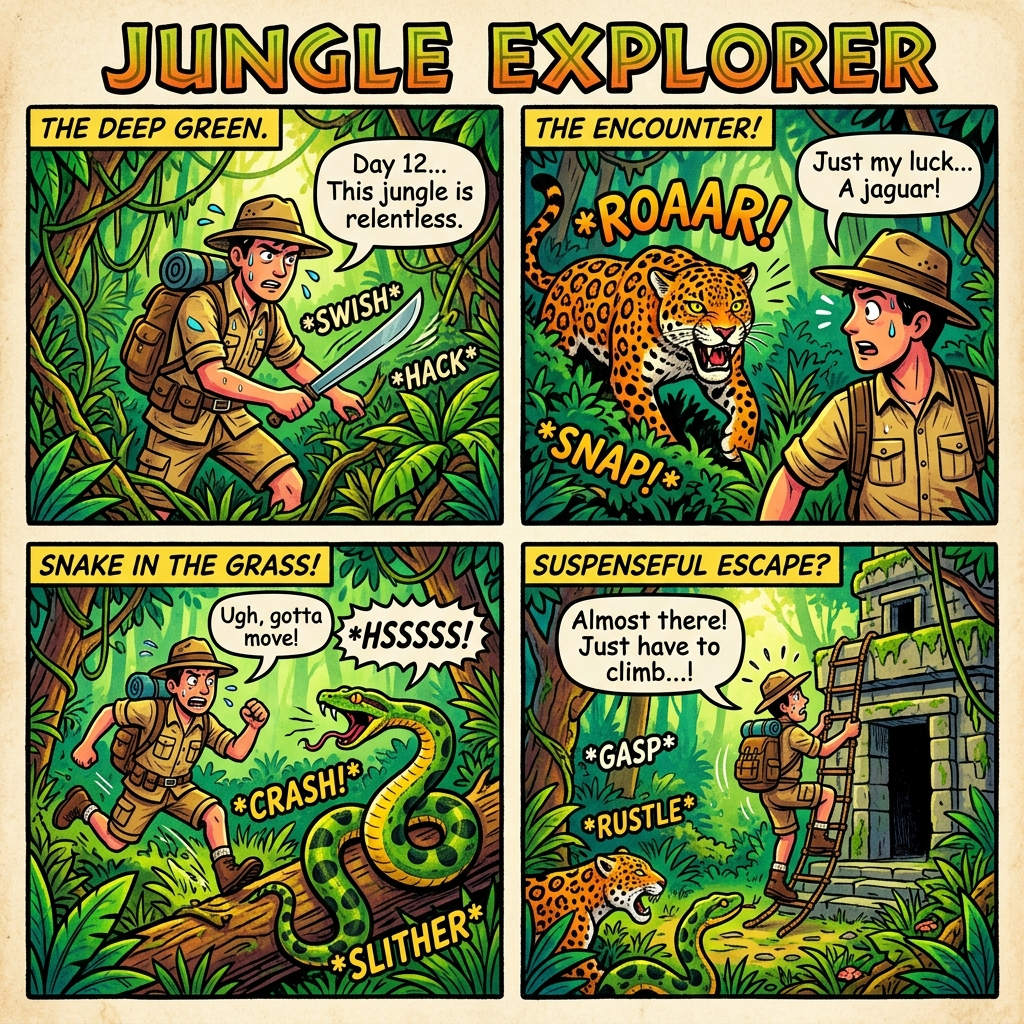 Jungle Adventure Comic